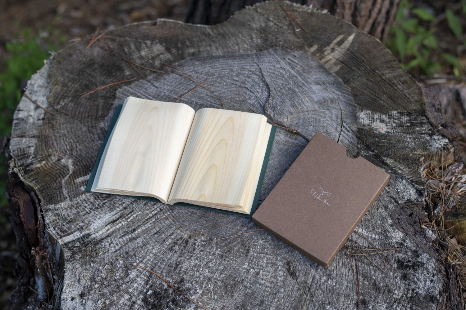 Shikibun 木のノート | 伊那市 信州 ふるさと納税 木材 木 ノート 文房具 経木【010-02】