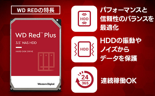 【066-03】ロジテック ハードディスク 1TB WD Red Plus 搭載モデル テレビ録画 HDD 外付け 3.5インチ USB3.2(Gen1) WD10EFRX 日本製 ファンレス 冷却  TV Win11 Mac 対応【LHD-EN1000U3WR】