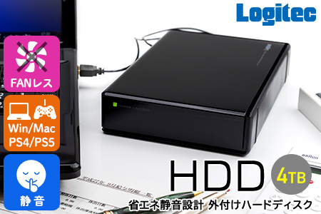 ã060-14ãããžãã㯠HDD 4TB USB3.1(Gen1) / USB3.0 åœç£ TVé²ç» çãšãéé³ å€ä»ã ããŒããã£ã¹ã¯ ãã¬ã 3.5ã€ã³ã 4Ké²ç» PS4/PS4 Pro察å¿ãLHD-ENA040U3WSã