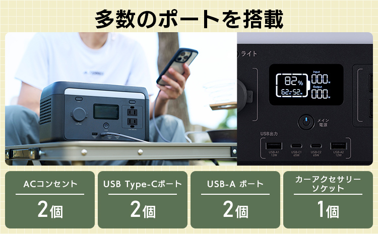 縲120-09縲代Ο繧ク繝繝繧ッ 繝昴シ繧ソ繝悶Ν髮サ貅 200P 螳ケ驥 205Wh AC蜃コ蜉 300W縲織E-PS200PLBK縲