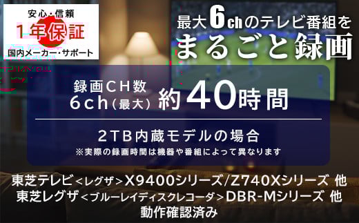 【092-02】ロジテック タイムシフトマシン 対応 ハードディスク REGZA 4TB HDD テレビ録画 3.5インチ USB3.2(Gen1) タイムシフトマシン対応モデル 日本製 ファンレス 冷却  TV Win11 対応【LHD-EN040U3TVW】