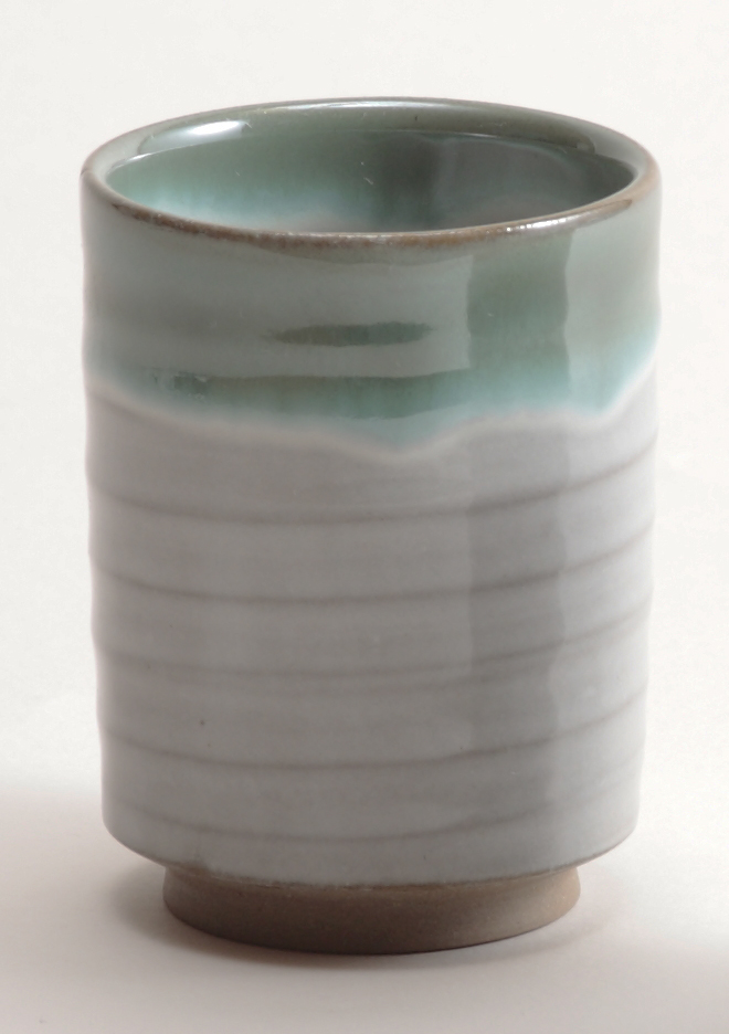 高遠焼 湯呑 緑｜湯呑 コップ 高遠 高遠焼き 伝統 工芸 手造り 職人 信州 工房 長野県 伊那市【006-09】