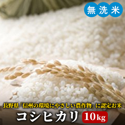 令和7年度産【無洗米】長野県産「特別栽培米コシヒカリ１等級」（10kg）マイ・ファーム中坪 お米 おこめ こしひかり 白米