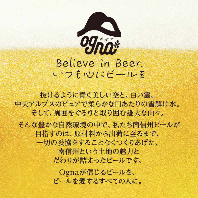 南信州ビールOgna「飲み比べセット」（4種12本） お酒