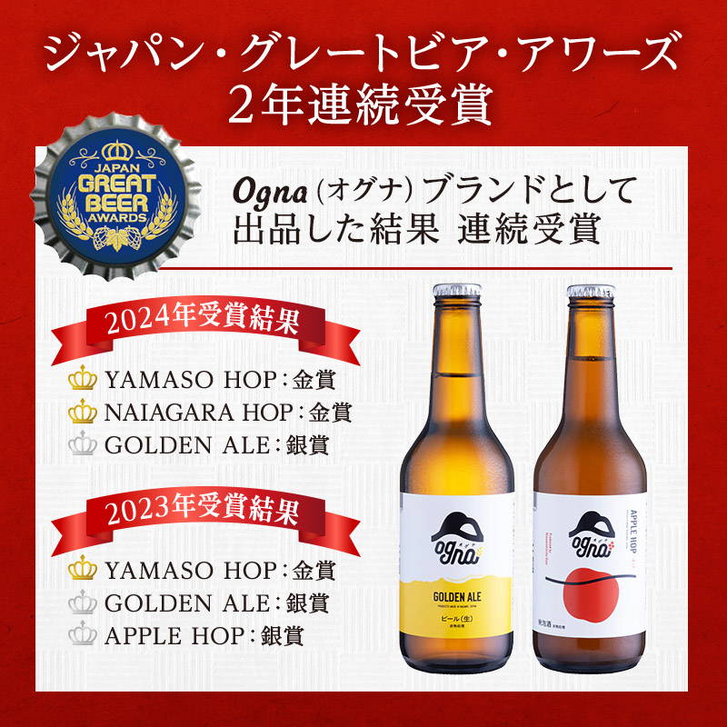 南信州ビールOgna「飲み比べセット」（4種12本） お酒