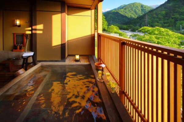 早太郎温泉「二人静」別邸一花一葉＜露天風呂付特別室＞　4名様宿泊券 旅行券 チケット 