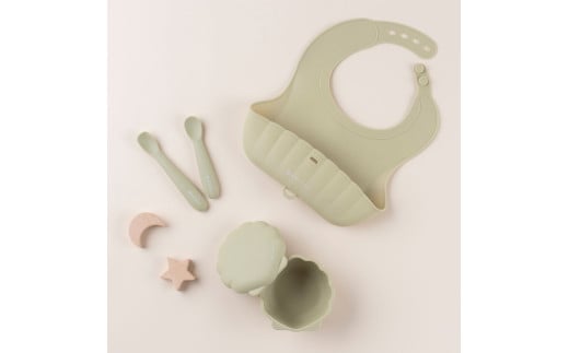 ケラッタ ベビー食器 4点セット（シーウィードグリーン） | ケラッタ kerata 赤ちゃん ベビー 日用品 食器 ベビー食器 ベビー用品 マタニティ 出産祝い ギフト 長野県 塩尻市