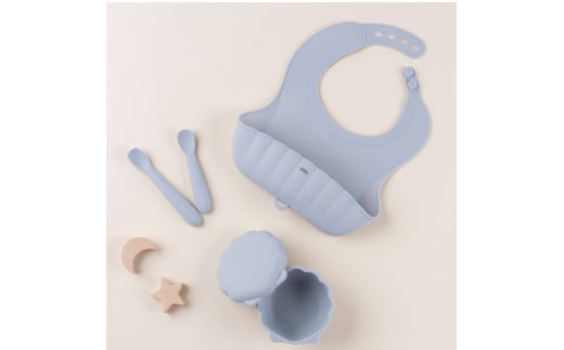 ケラッタ ベビー食器 4点セット（シーグラスブルー） | ケラッタ kerata 赤ちゃん ベビー 日用品 食器 ベビー食器 ベビー用品 マタニティ 出産祝い ギフト 長野県 塩尻市