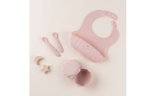 ケラッタ ベビー食器 4点セット（コーラルピンク） | ケラッタ kerata 赤ちゃん ベビー 日用品 食器 ベビー食器 ベビー用品 マタニティ 出産祝い ギフト 長野県 塩尻市