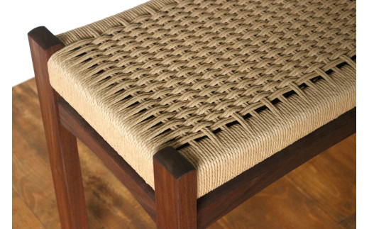 編み座面 の スツール （ ウォールナット ） | 椅子 家具 いす イス スツール くるみ クルミ 胡桃 ウォールナット ペーパーコード 無垢材 長野県 塩尻市