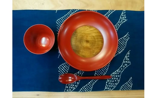 ≪木曾漆器≫ 8.0 パスタ皿 【 朱 】 | 日用品 食器 皿 漆器 お皿 パスタ皿 プレート モダン 和モダン 朱 木曽漆器 信州 木曽 木曾 長野県 塩尻市