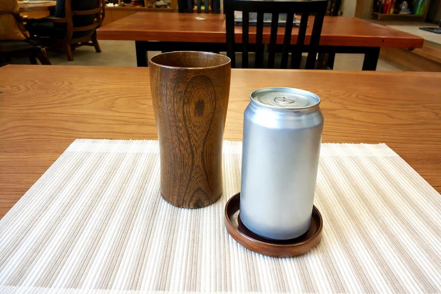 ≪木曽漆器≫ 缶ビール 丸ごとカップ スリ | 日用品 食器 カップ 父の日 ビール 焼酎 カフェラテ ビアカップ ビアタンブラー タンブラー モダン 和モダン 漆器 木曽漆器 国産欅 木製 スリ漆 スリ漆塗 漆塗り 信州 木曽 木曾 長野県 塩尻市