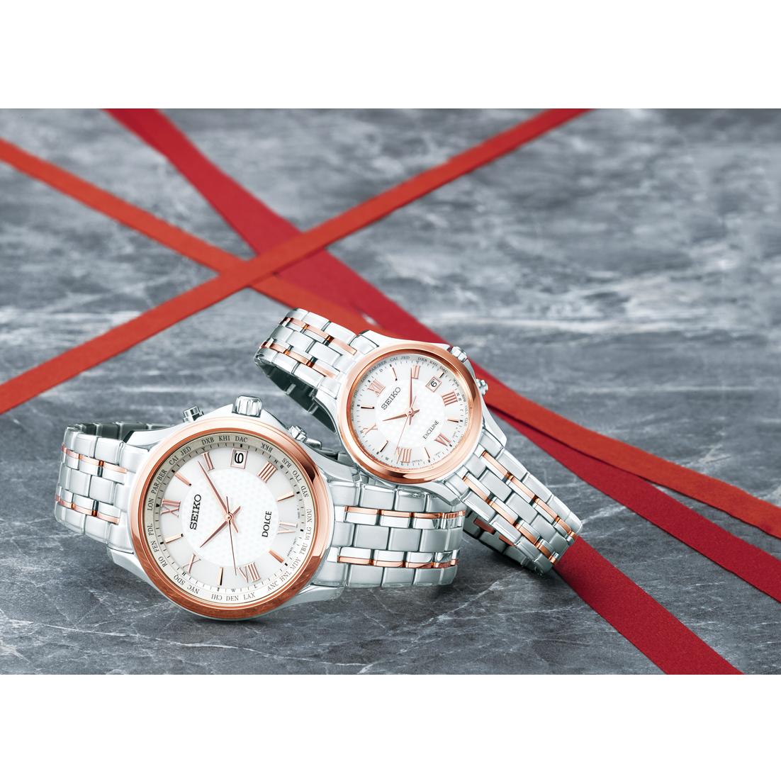 縲伸adies'縲 SEIKO SWCW162 繝峨Ν繝√ぉ & 繧ィ繧ッ繧サ繝ェ繝シ繝 (繧ス繝シ繝ゥ繝シ髮サ豕「) | 繧サ繧、繧ウ繝シ 繝峨Ν繝√ぉ 繧ィ繧ッ繧サ繝ェ繝シ繝 繧ス繝シ繝ゥ繝シ 閻墓凾險 譎りィ 繧ヲ繧ェ繝繝 繝ャ繝繧」繝シ繧ケ 髦イ豌エ 髟キ驥守恁 蝪ゥ蟆サ蟶