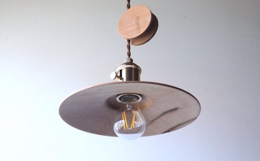 国産かえでぺンダントライト コード1ｍタイプ≪出荷時期：受注後、約4か月後ほどで出荷予定≫ |  国産かえで ペンダントライト コード 照明 真鍮 ブラウン 長野県 塩尻市