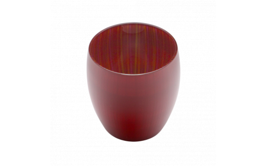 百色 蕾 盃（朱） | 百色 ひゃくしき 蕾 盃 漆硝子 ガラス 漆 器 酒器 手仕事 長野県 塩尻市