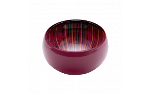 百色 蕾 クリスタルボウル（S 牡丹） | 百色 ひゃくしき 蕾 盃 漆硝子 ガラス 漆 器 ボウル 手仕事 長野県 塩尻市