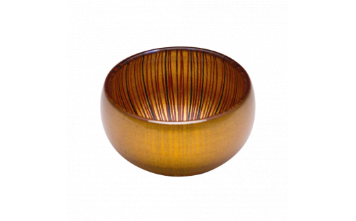 百色 蕾 クリスタルボウル（S 金） | 百色 ひゃくしき 蕾 盃 漆硝子 ガラス 漆 器 ボウル 手仕事