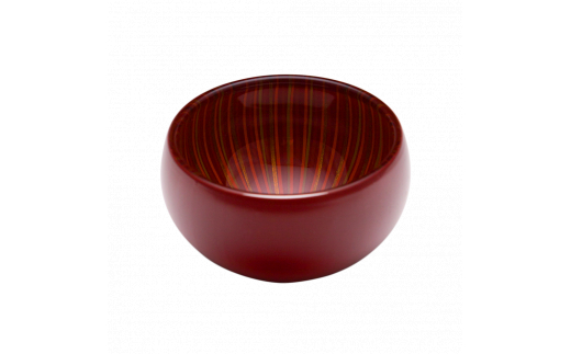 色 蕾 クリスタルボウル（S 朱） | 百色 ひゃくしき 蕾 盃 漆硝子 ガラス 漆 器 ボウル 手仕事 長野県 塩尻市