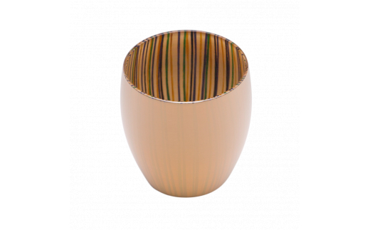 百色 蕾 盃（白青） | 百色 ひゃくしき 蕾 盃 漆硝子 ガラス 漆 器 酒器 手仕事 長野県 塩尻市