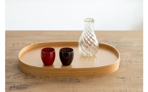 百色 蕾 盃（白青） | 百色 ひゃくしき 蕾 盃 漆硝子 ガラス 漆 器 酒器 手仕事 長野県 塩尻市