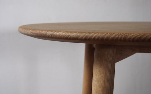 国産ナラ材カフェテーブル（btc-2）≪出荷時期：受注後、約5か月程で出荷予定≫｜国産ナラ材 カフェテーブル サイドテーブル 円形テーブル 長野県 塩尻