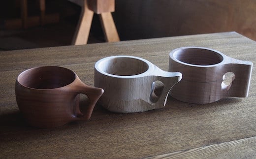 ククサ 長野県産山桜マグカップ ≪出荷時期：受注後4ヶ月ほどで発送予定≫ | マグカップ カップ 山桜 ククサ 雑貨 無垢材 木製 食器 ギフト 撥水性 耐熱性 塩尻市 長野県