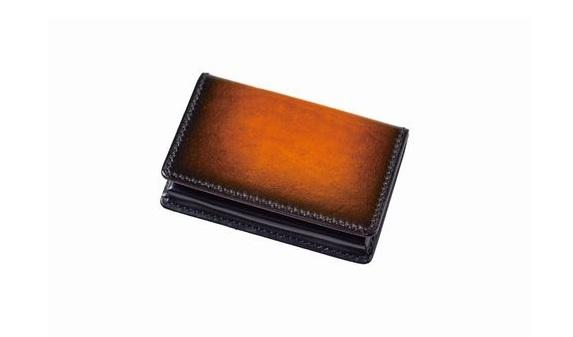 jaCHRO BUSINESS CARD CASE （黄）| カードケース ビジネス 皮 革 漆 育てる 長野県 塩尻市