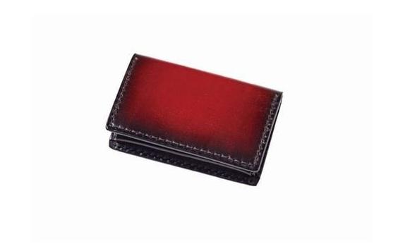 jaCHRO BUSINESS CARD CASE （赤） | カードケース ビジネス 皮 革 漆 育てる 長野県 塩尻市