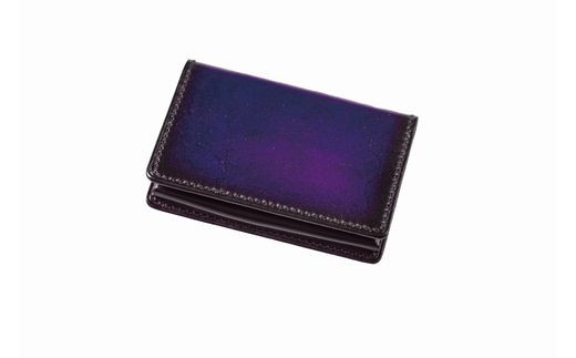 jaCHRO BUSINESS CARD CASE （紫）| カードケース ビジネス 皮 革 漆 育てる 長野県 塩尻市