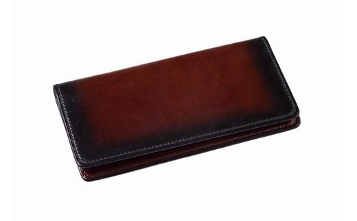 jaCHRO LONG WALLET （茶）｜ 漆 革 皮 財布 長財布 漆塗り 経年経過 味 育てる財布