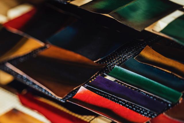 jaCHRO LONG WALLET （緑） ｜ 漆 革 皮 財布 長財布 漆塗り 経年経過 味 育てる財布