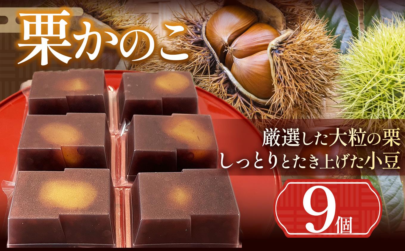 栗かのこ 9個入 ｜ 栗かのこ 栗 小豆 和菓子 ギフト 上品な甘さ 塩尻市 長野県