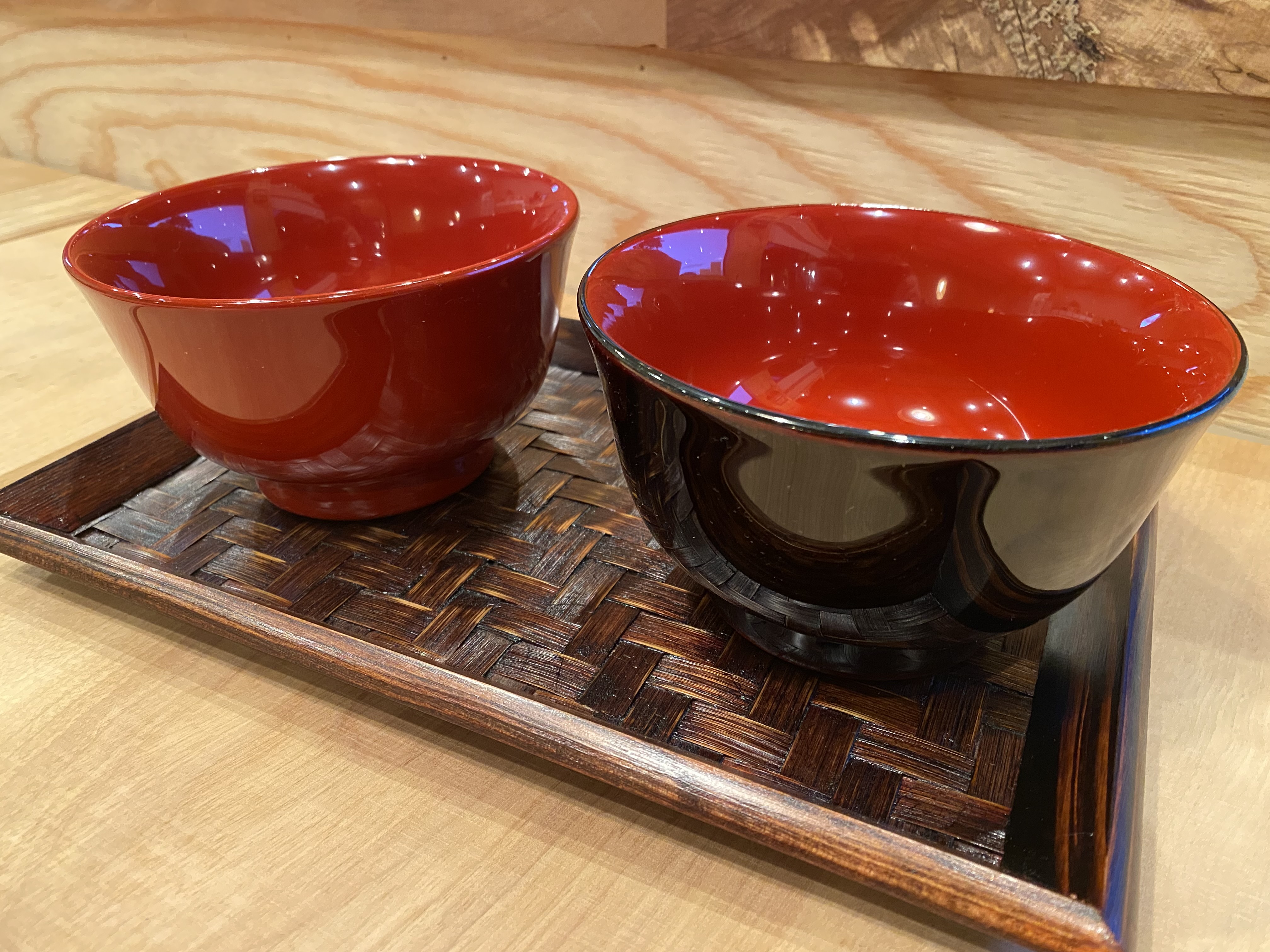 木製 羽反型雑煮椀 ペア [漆 うるし お椀 茶碗 漆器 木曽漆器 信州 長野県 塩尻市 奈良井 木曽 木曾]