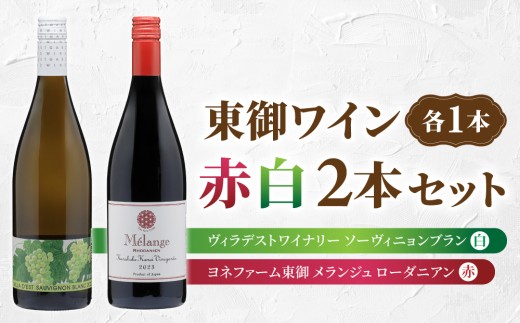 日本ワインコンクール金賞受賞！長野ワイン（赤白ワイン）飲み比べ 2本セット｜【ヴィラデストワイナリー】ソーヴィニョンブラン（GI長野 認定ワイン）、【ヨネファーム東御】メランジュ ローダニアン 鞍掛金井ヴィンヤード ｜長野 東御