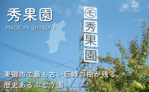 早摘み巨峰のジュースと完熟巨峰のジュースのセット【秀果園】