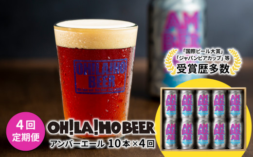 【4回定期便】アンバーエール10本定期便 クラフトビール
