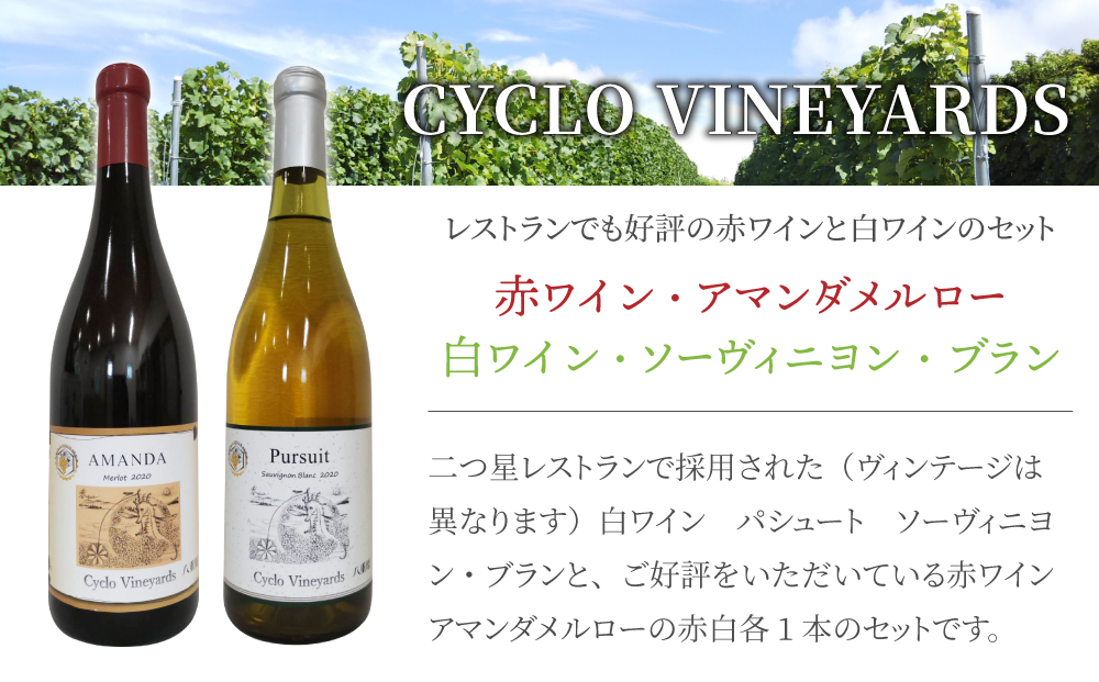 ミシュラン星獲得レストラン採用の赤・白ワイン【496ワイナリー】