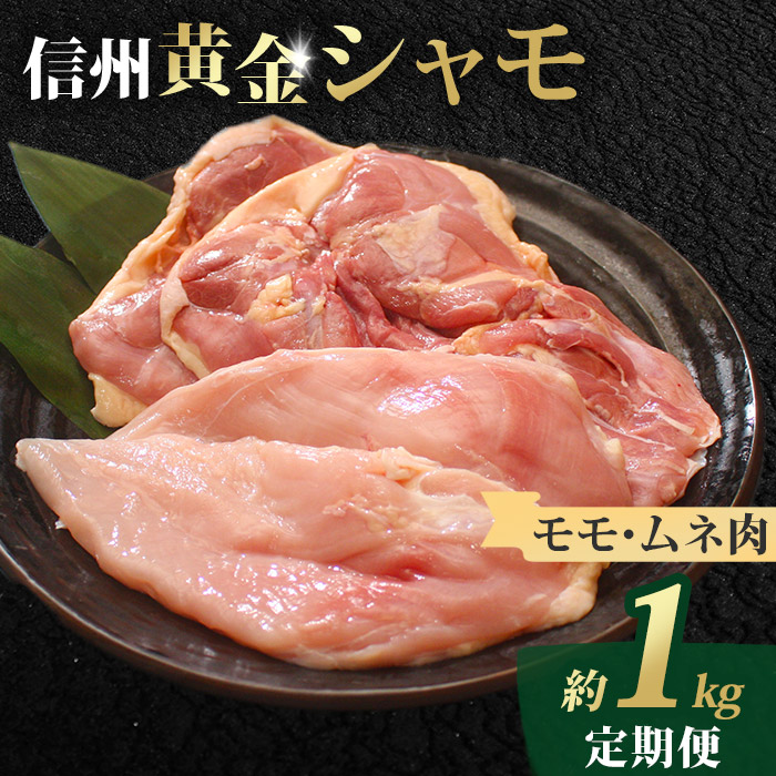 【１２回定期便 】信州黄金シャモモモ・ムネ肉セット