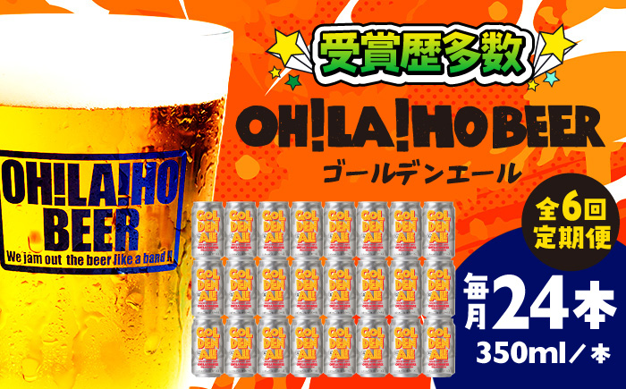 【6回定期便】ゴールデンエール24本定期便 クラフトビール