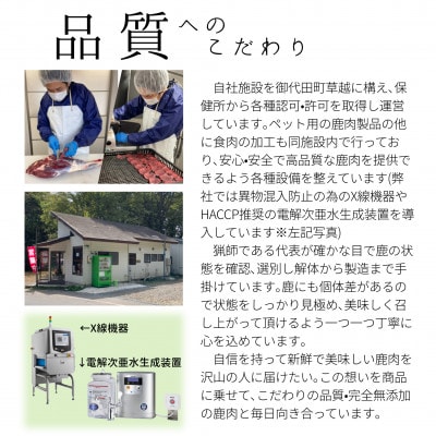 軽井沢鹿工房の「愛犬用鹿胃袋ジャーキー」40g×4パック【1524224】