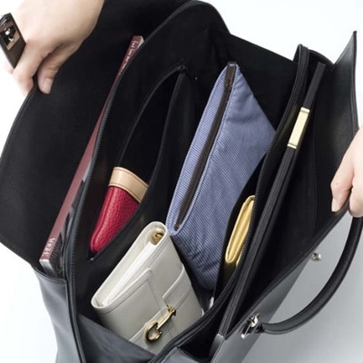 濱野皮革工藝グレースディライトトートバッグ(ブラック×ゴールド金具)【1103247】