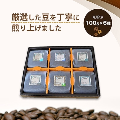 サンガコーヒー〈粉〉100g×6種【1070090】