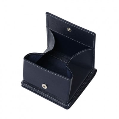 【濱野皮革工藝】本革 折りたたみ財布  グレース ウォレット スペラ(ネイビー)【1538814】