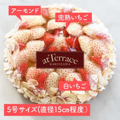 【先行受付】【冷蔵】軽井沢農園パティスリーから自慢の紅白いちごタルト　5号サイズ【配送不可地域：離島・北海道・沖縄県】【1615745】