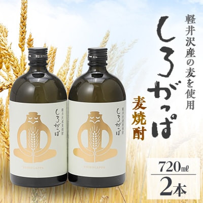 軽井沢産の麦を使用した 麦焼酎「しろがっぱ」 720ml×2本セット【1491144】