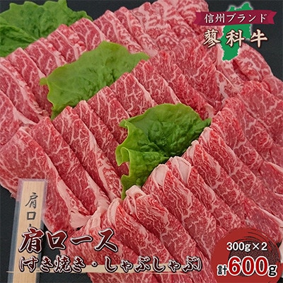 【毎月定期便】【牛肉肩ロース】信州蓼科牛 300g×2パック 御代田町古越牧場産全3回【配送不可地域：離島】【4078071】