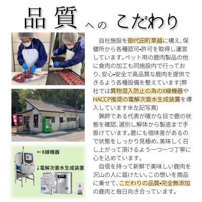 軽井沢鹿工房の「愛犬用鹿肉ジャーキー ももスライス」40g×12パック【1524240】