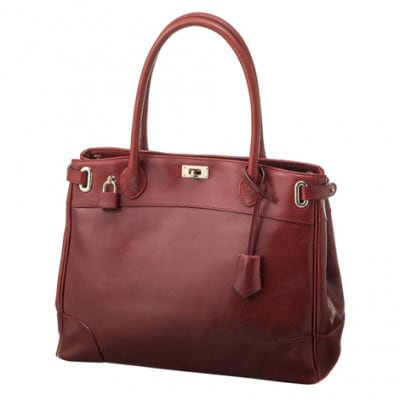 【濱野皮革工藝 HAMANO バッグ】クラッシーアーバントート(ボルドー×ゴールド金具)【1651739】