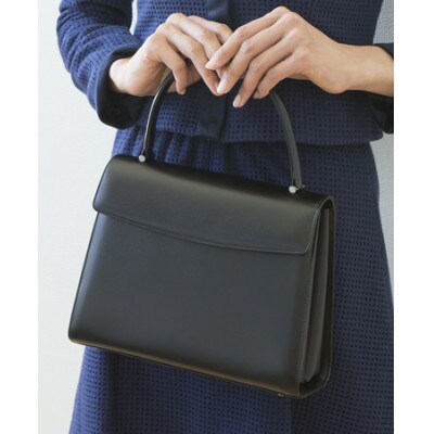 【濱野皮革工藝のフォーマルバッグ】シンフォニア(ブラック×シルバー)【1099893】