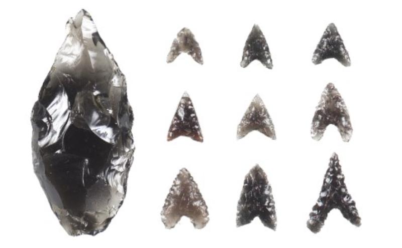 黒耀石のブレスレット（16cm） アクセサリー ファッション 